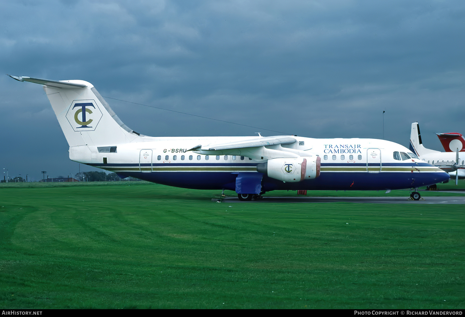 Aircraft Photo of G-BSRU | British Aerospace BAe-146-200A | Transair Cambodia | AirHistory.net #861913