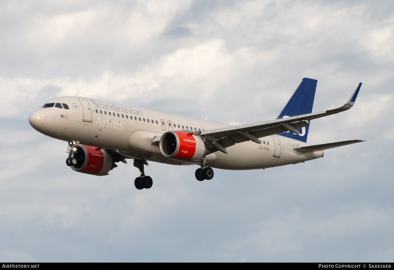 Aircraft Photo of LN-RGN | Airbus A320-251N | Scandinavian Airlines - SAS | AirHistory.net #862107
