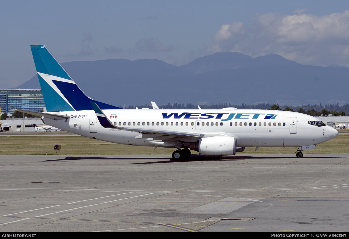 Aircraft Photo of C-FWSO | Boeing 737-7CT | WestJet | AirHistory.net #862111