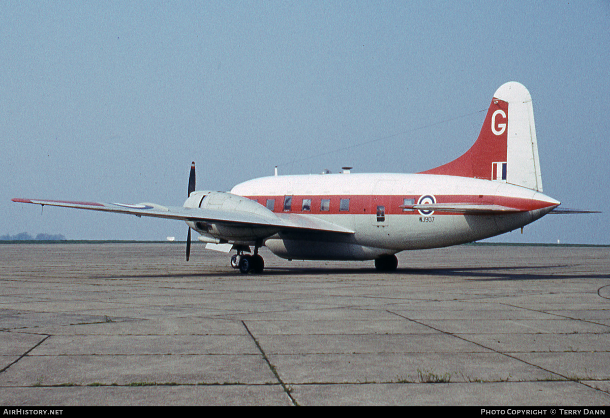 Aircraft Photo of WJ907 | Vickers 668 Varsity T.1 | UK - Air Force | AirHistory.net #862325