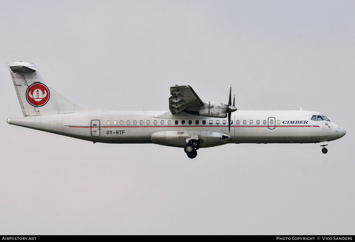 Aircraft Photo of OY-RTF | ATR ATR-72-202 | Cimber Air | AirHistory.net #862595