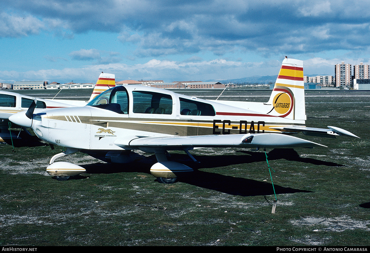 Aircraft Photo of EC-DAC | Grumman American AA-5A Cheetah | SUMAAS - Suministros Aeronaúticos Astronaúticos | AirHistory.net #862650