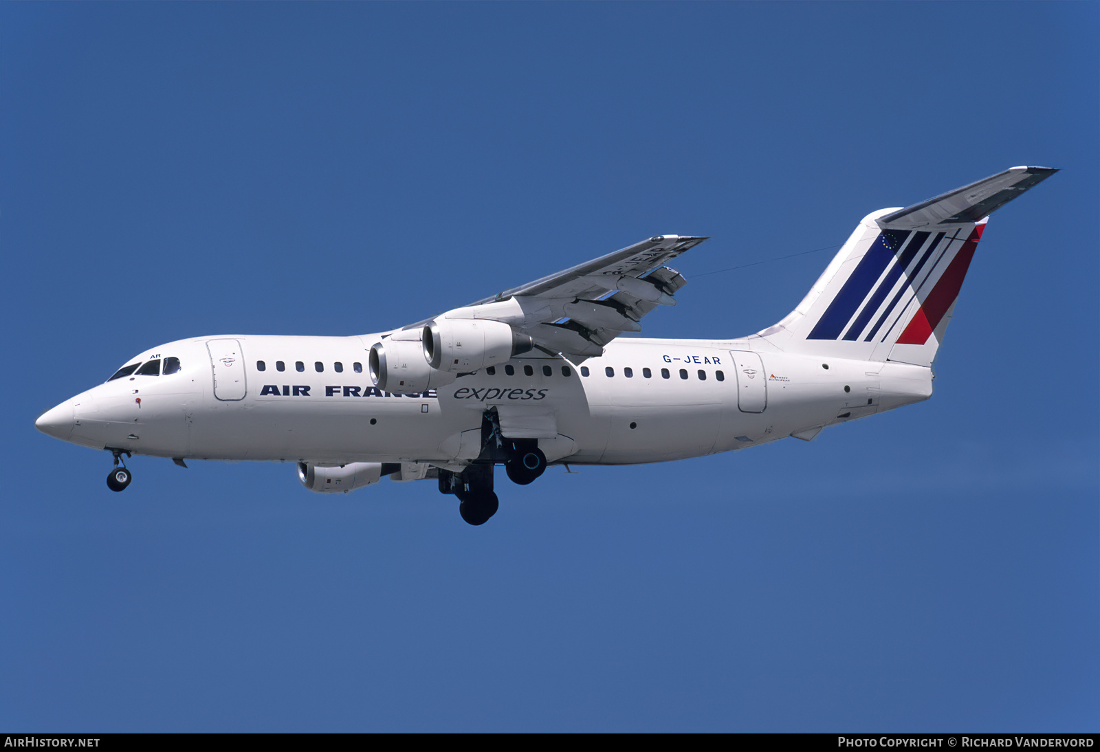Aircraft Photo of G-JEAR | British Aerospace BAe-146-200A | Air France Express | AirHistory.net #862769