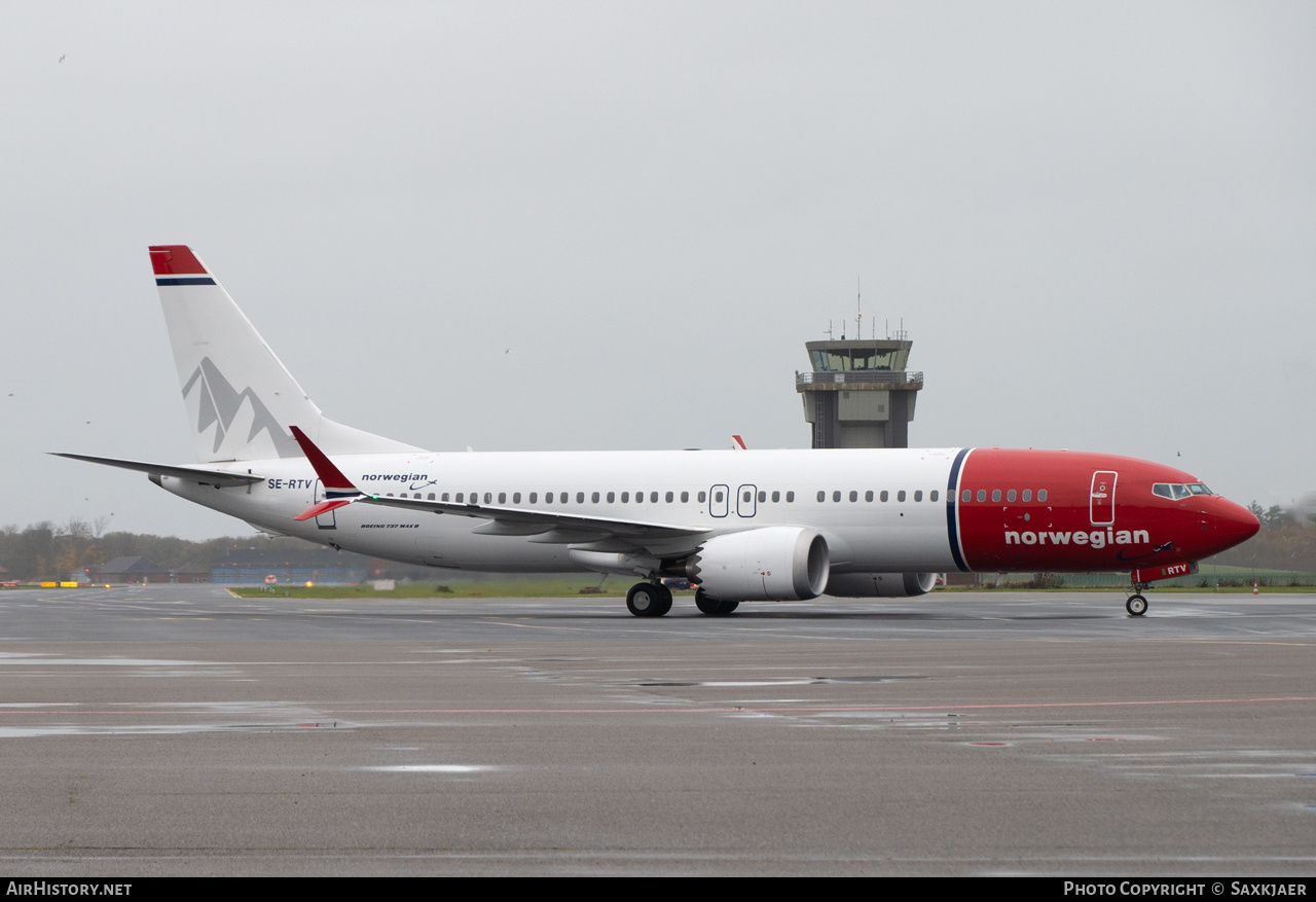 Aircraft Photo of SE-RTV | Boeing 737-8 Max 8 | Norwegian | AirHistory.net #862860