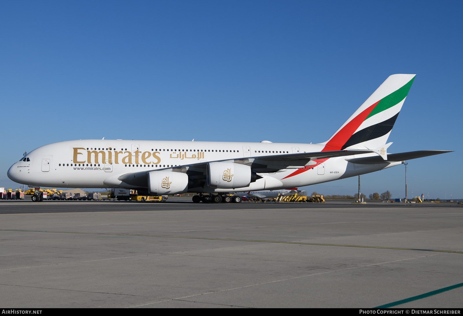 Aircraft Photo of A6-EEH | Airbus A380-861 | Emirates | AirHistory.net #862944
