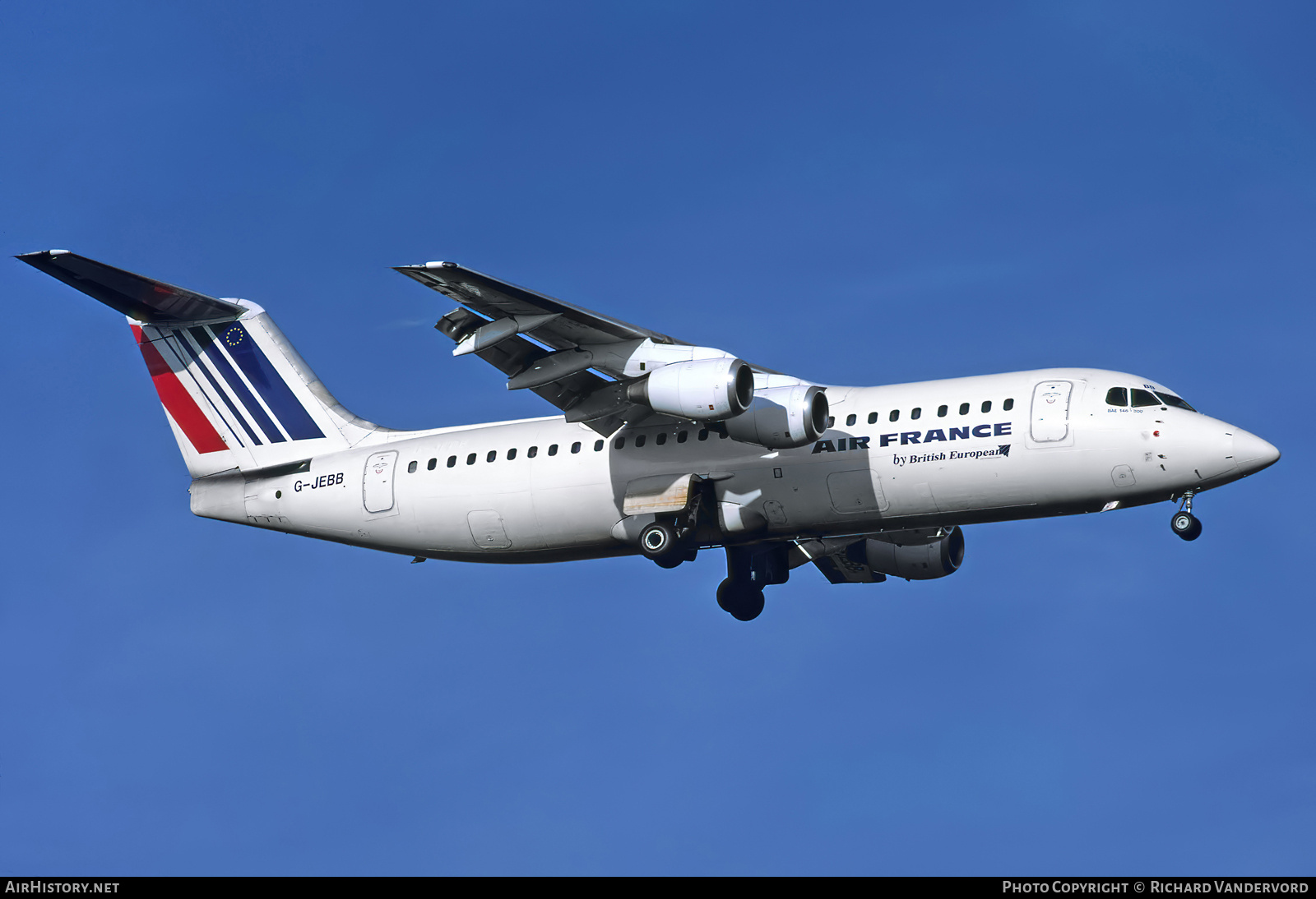 Aircraft Photo of G-JEBB | British Aerospace BAe-146-300 | Air France | AirHistory.net #862978