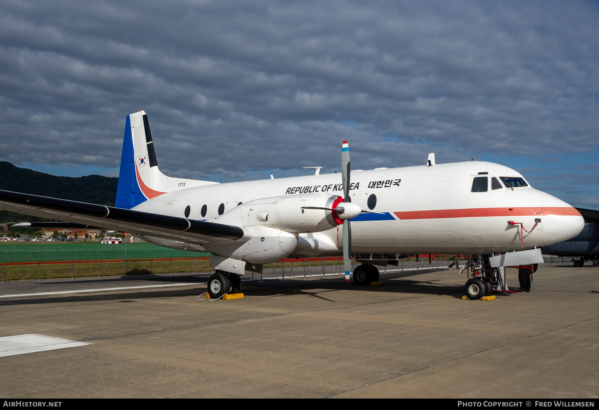 Aircraft Photo of 1713 | Hawker Siddeley HS-748 Srs2A/248 | South Korea - Air Force | AirHistory.net #863004