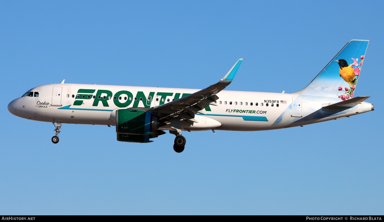 Aircraft Photo of N359FR | Airbus A320-251N | Frontier Airlines | AirHistory.net #863052