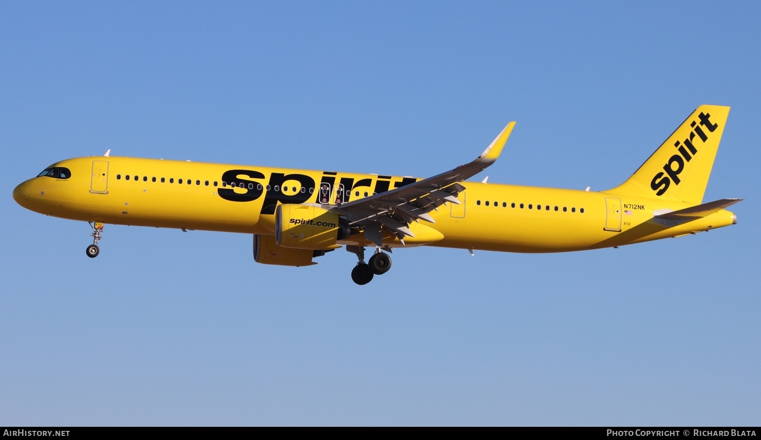 Aircraft Photo of N712NK | Airbus A321-271NX | Spirit Airlines | AirHistory.net #863053