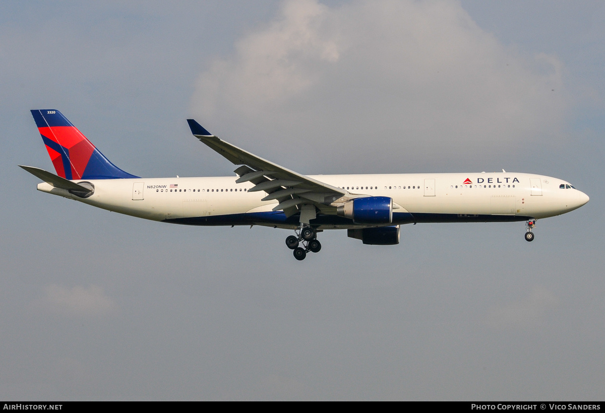 Aircraft Photo of N820NW | Airbus A330-323 | Delta Air Lines | AirHistory.net #863070