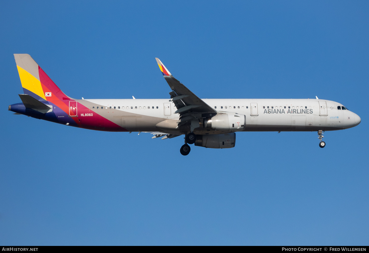 Aircraft Photo of HL8060 | Airbus A321-231 | Asiana Airlines | AirHistory.net #863383