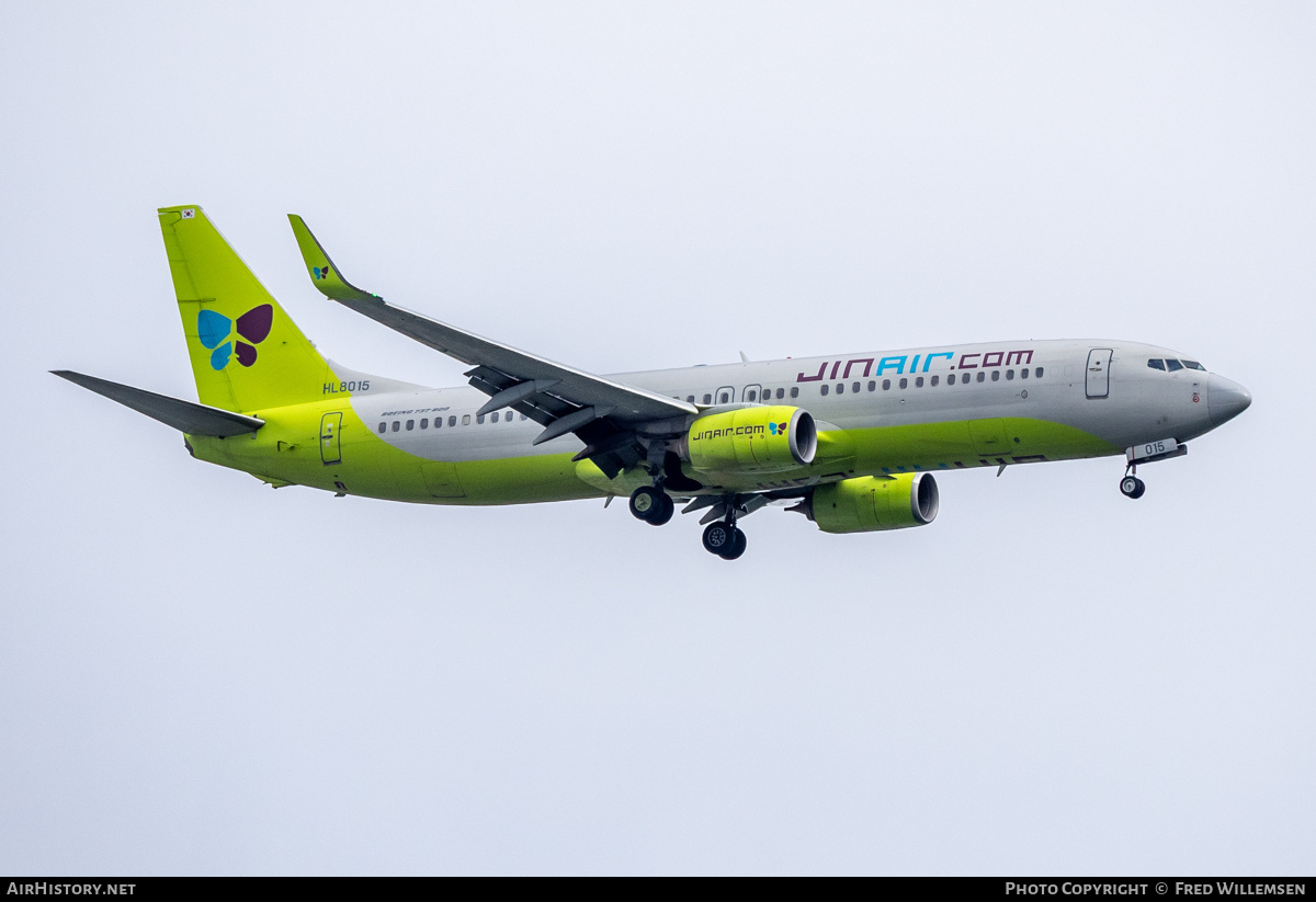 Aircraft Photo of HL8015 | Boeing 737-8SH | Jin Air | AirHistory.net #863392