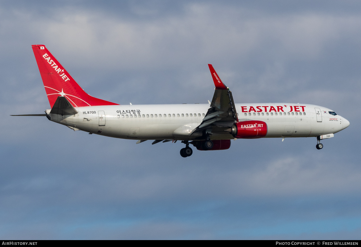 Aircraft Photo of HL8700 | Boeing 737-8SH | Eastar Jet | AirHistory.net #863394