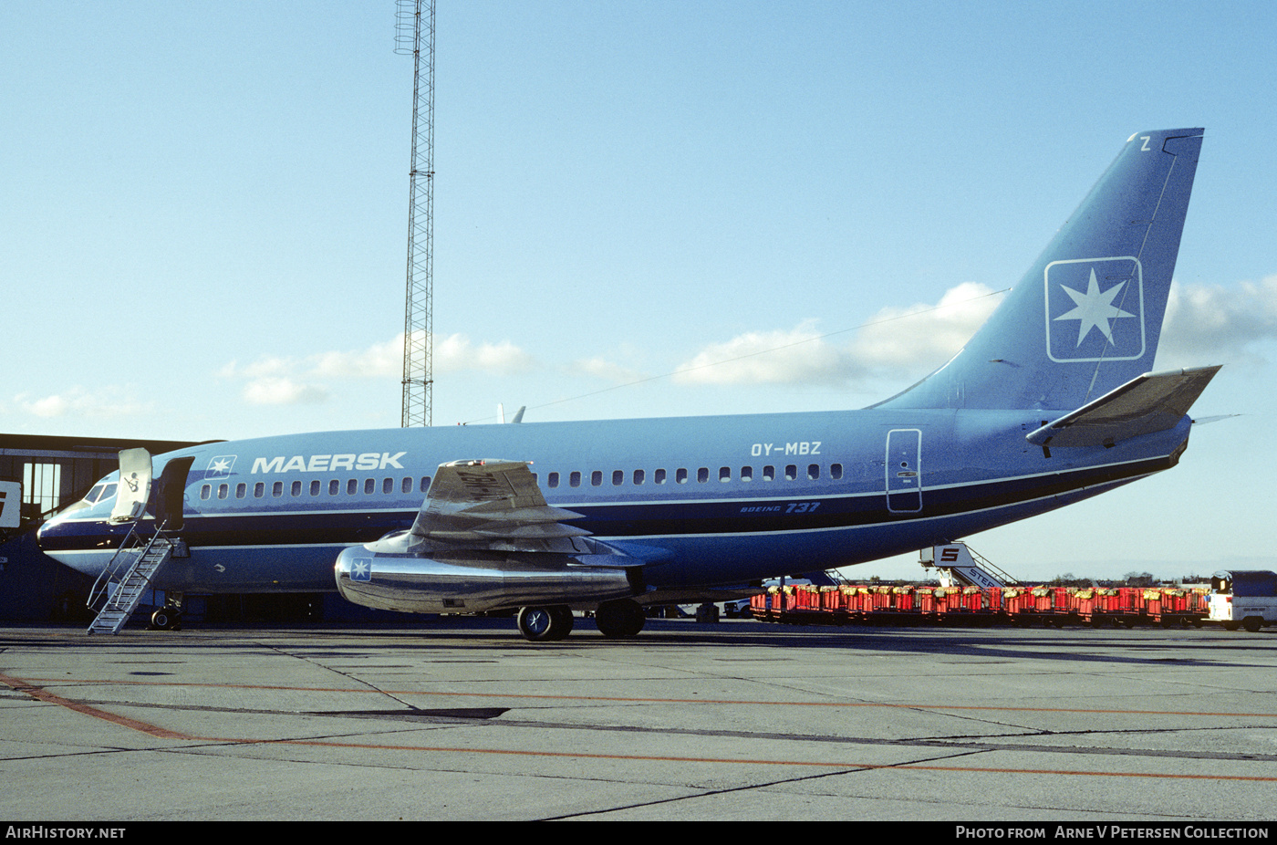 Aircraft Photo of OY-MBZ | Boeing 737-2L9/Adv | Maersk Air | AirHistory.net #863575