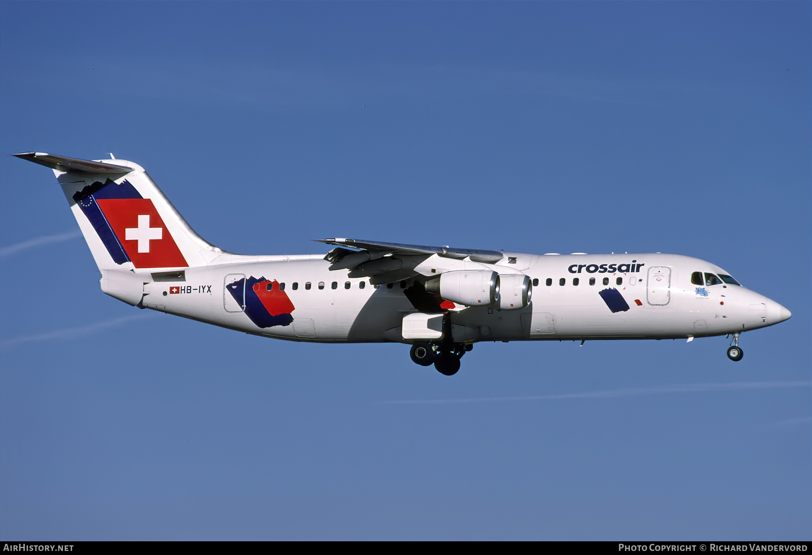 Aircraft Photo of HB-IYX | British Aerospace Avro 146-RJ100 | Crossair | AirHistory.net #863672
