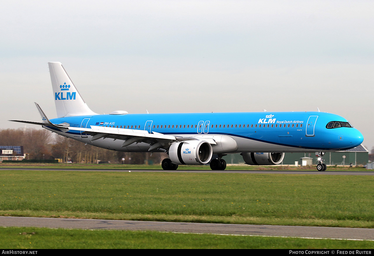 Aircraft Photo of PH-AXI | Airbus A321-252NX | KLM - Royal Dutch Airlines | AirHistory.net #864306