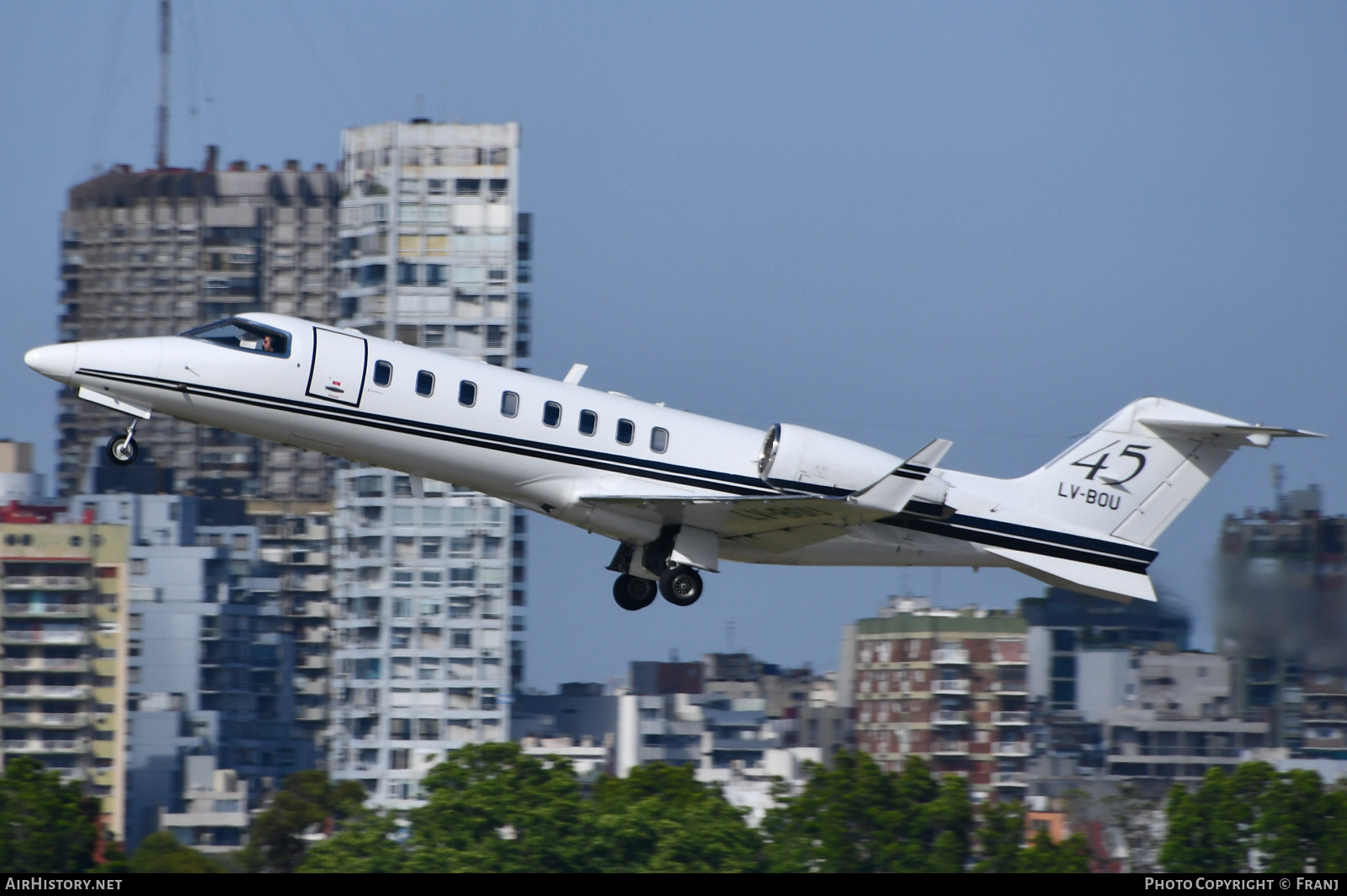 Aircraft Photo of LV-BOU | Learjet 45 | AirHistory.net #864544