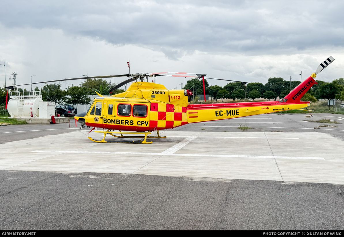 Aircraft Photo of EC-MUE | Bell 412HP | Bombers CPV - Consorci Provincial de València | AirHistory.net #864880