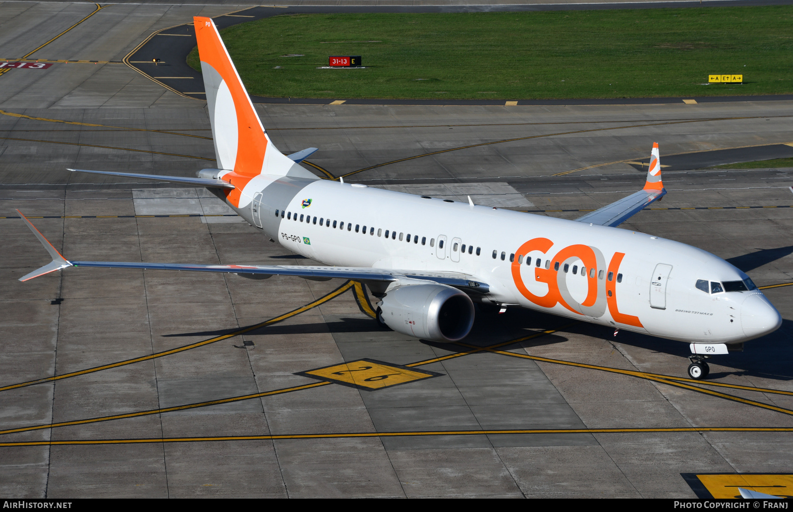 Aircraft Photo of PS-GPO | Boeing 737-8 Max 8 | GOL Linhas Aéreas | AirHistory.net #865109