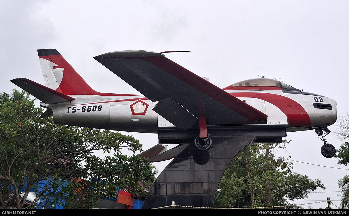 Aircraft Photo of TS-8608 | Commonwealth CA-27 Sabre Mk32 | Indonesia - Air Force | AirHistory.net #865200