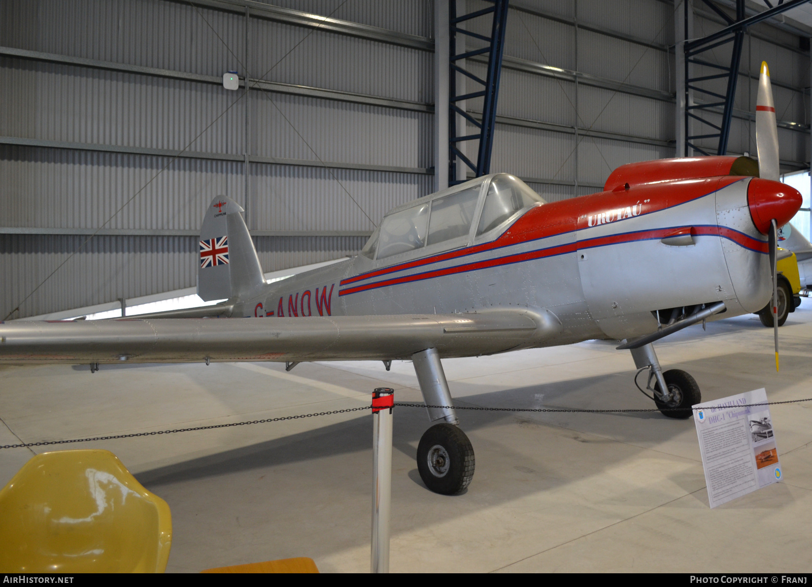 Aircraft Photo of G-ANOW | De Havilland Canada DHC-1 Chipmunk Mk21 | AirHistory.net #867352