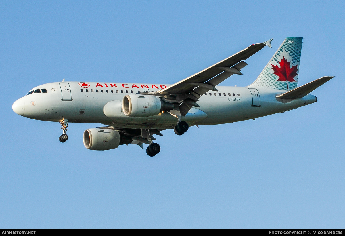 Aircraft Photo of C-GITP | Airbus A319-112 | Air Canada | AirHistory.net #868972