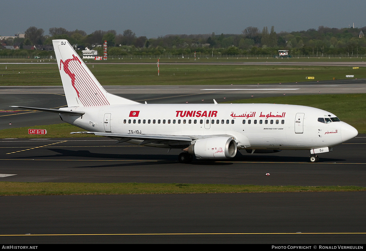 Aircraft Photo of TS-IOJ | Boeing 737-5H3 | Tunisair | AirHistory.net #869094