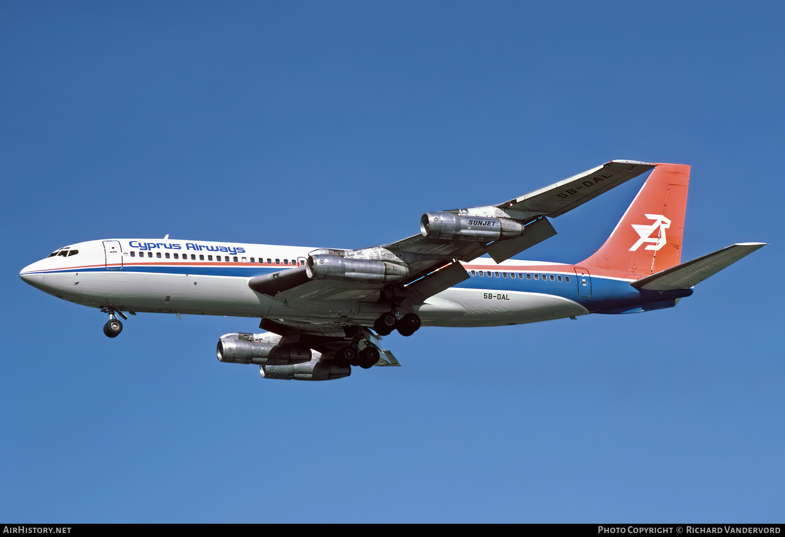 Aircraft Photo of 5B-DAL | Boeing 707-123B | Cyprus Airways | AirHistory.net #869104