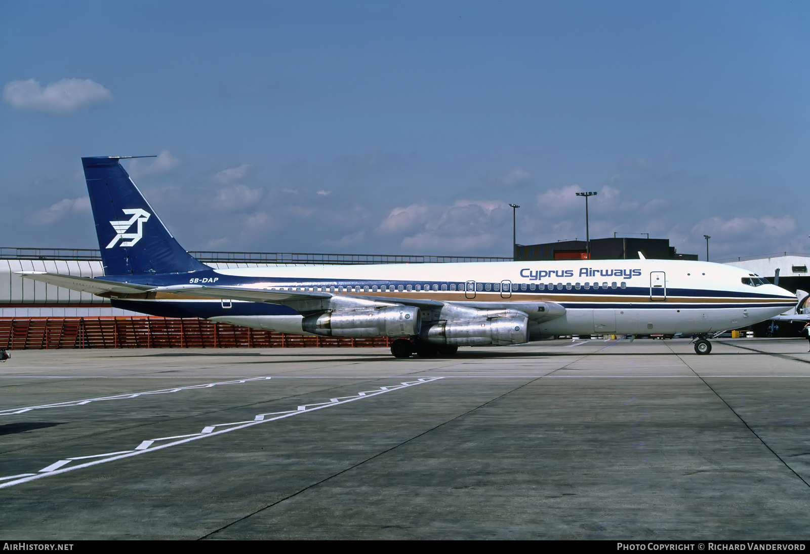 Aircraft Photo of 5B-DAP | Boeing 707-123(B) | Cyprus Airways | AirHistory.net #869108