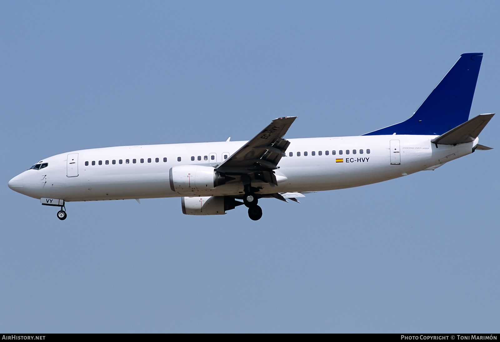 Aircraft Photo of EC-HVY | Boeing 737-4Y0 | AirHistory.net #869130