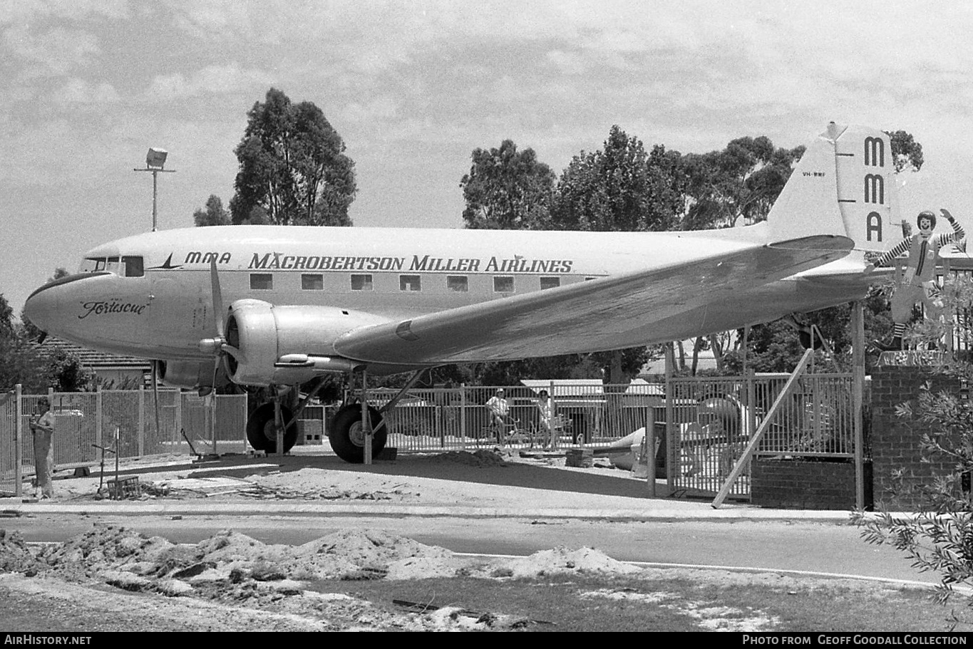 Aircraft Photo of VH-MMF | Douglas DC-3(C) | MacRobertson Miller Airlines - MMA | AirHistory.net #869360