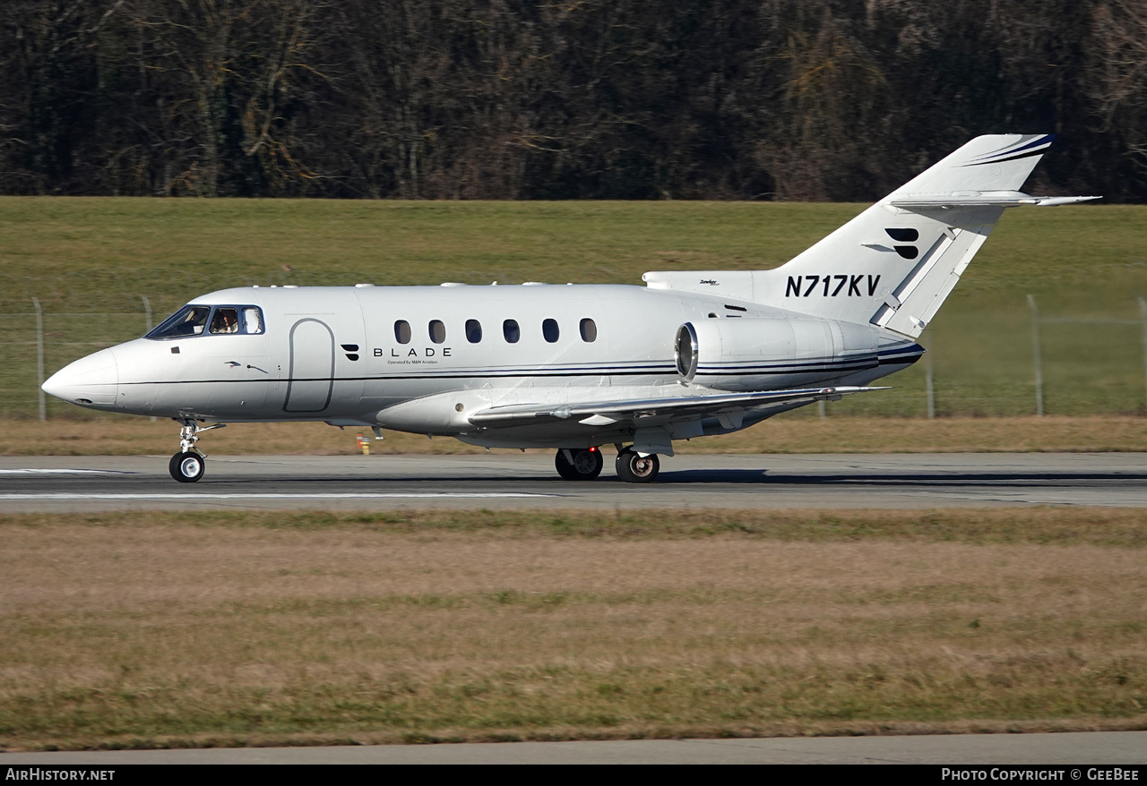 Aircraft Photo of N717KV | Raytheon Hawker 800XP | BLADE Urban Air Mobility | AirHistory.net #869374