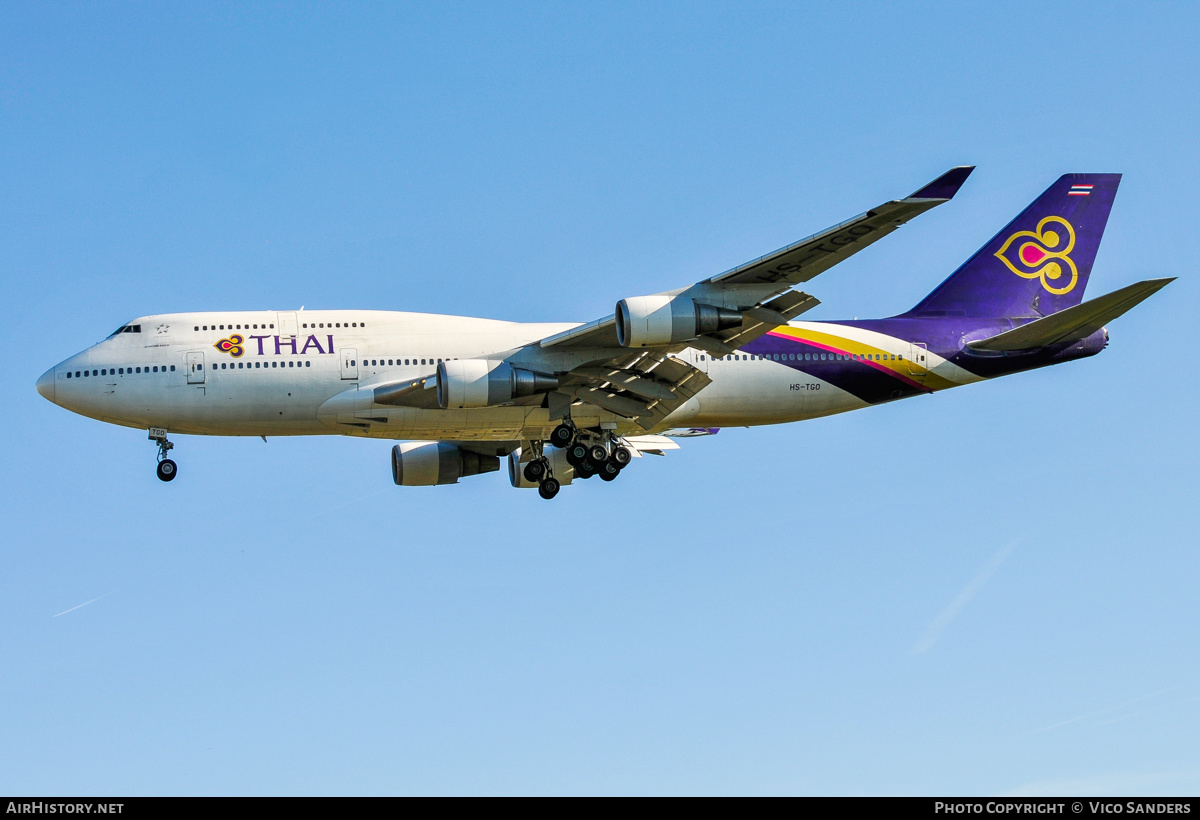 Aircraft Photo of HS-TGO | Boeing 747-4D7 | Thai Airways International | AirHistory.net #869415