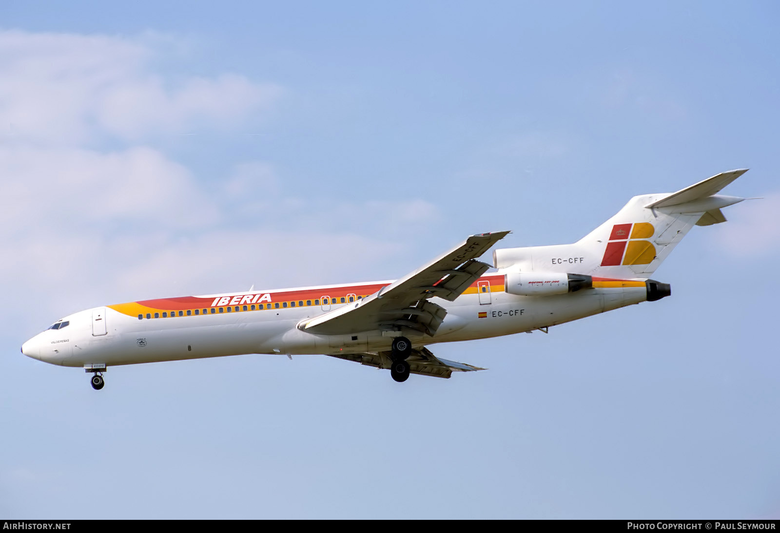Aircraft Photo of EC-CFF | Boeing 727-256/Adv | Iberia | AirHistory.net #869427