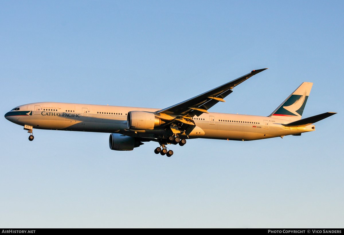 Aircraft Photo of B-KPO | Boeing 777-367/ER | Cathay Pacific Airways | AirHistory.net #869548