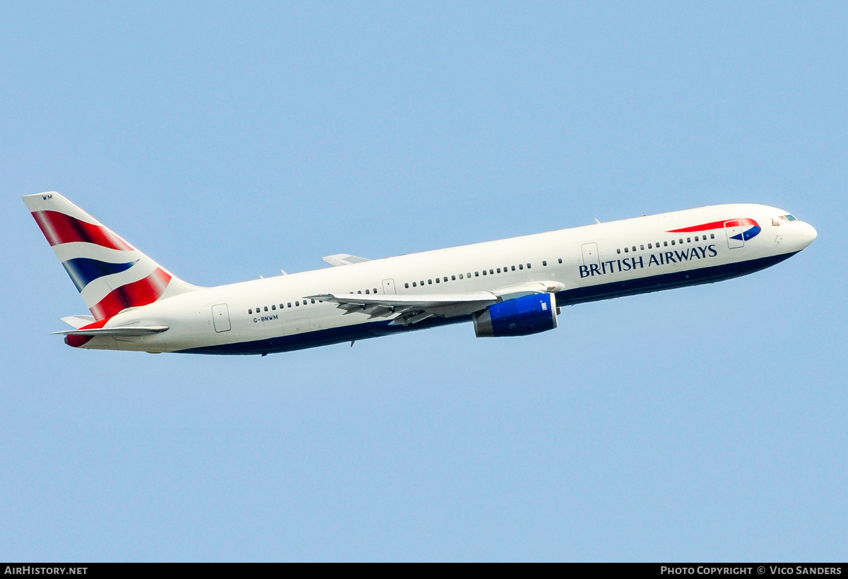 Aircraft Photo of G-BNWM | Boeing 767-336/ER | British Airways | AirHistory.net #869742