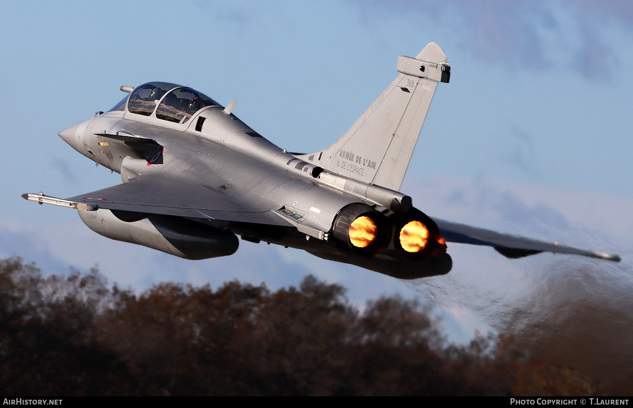Aircraft Photo of 368 | Dassault Rafale B | France - Air Force | AirHistory.net #869761