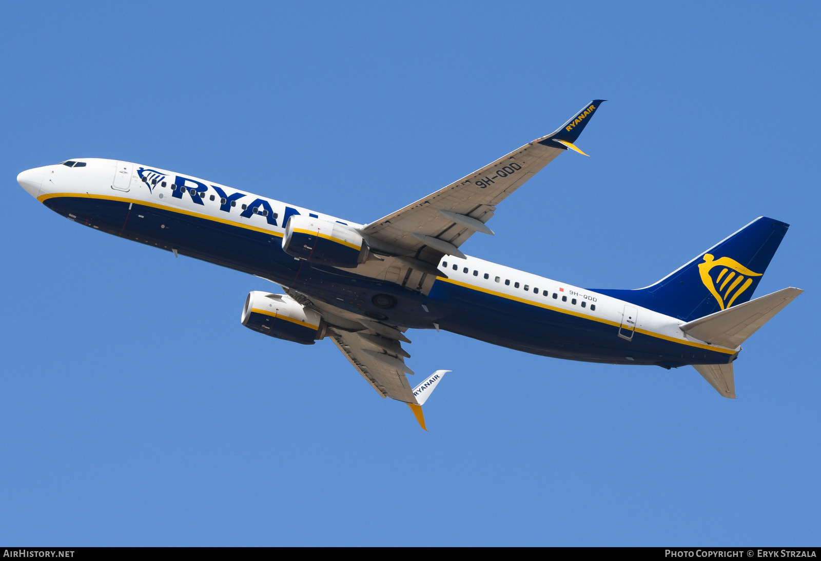 Aircraft Photo of 9H-QDD | Boeing 737-800 | Ryanair | AirHistory.net #869781