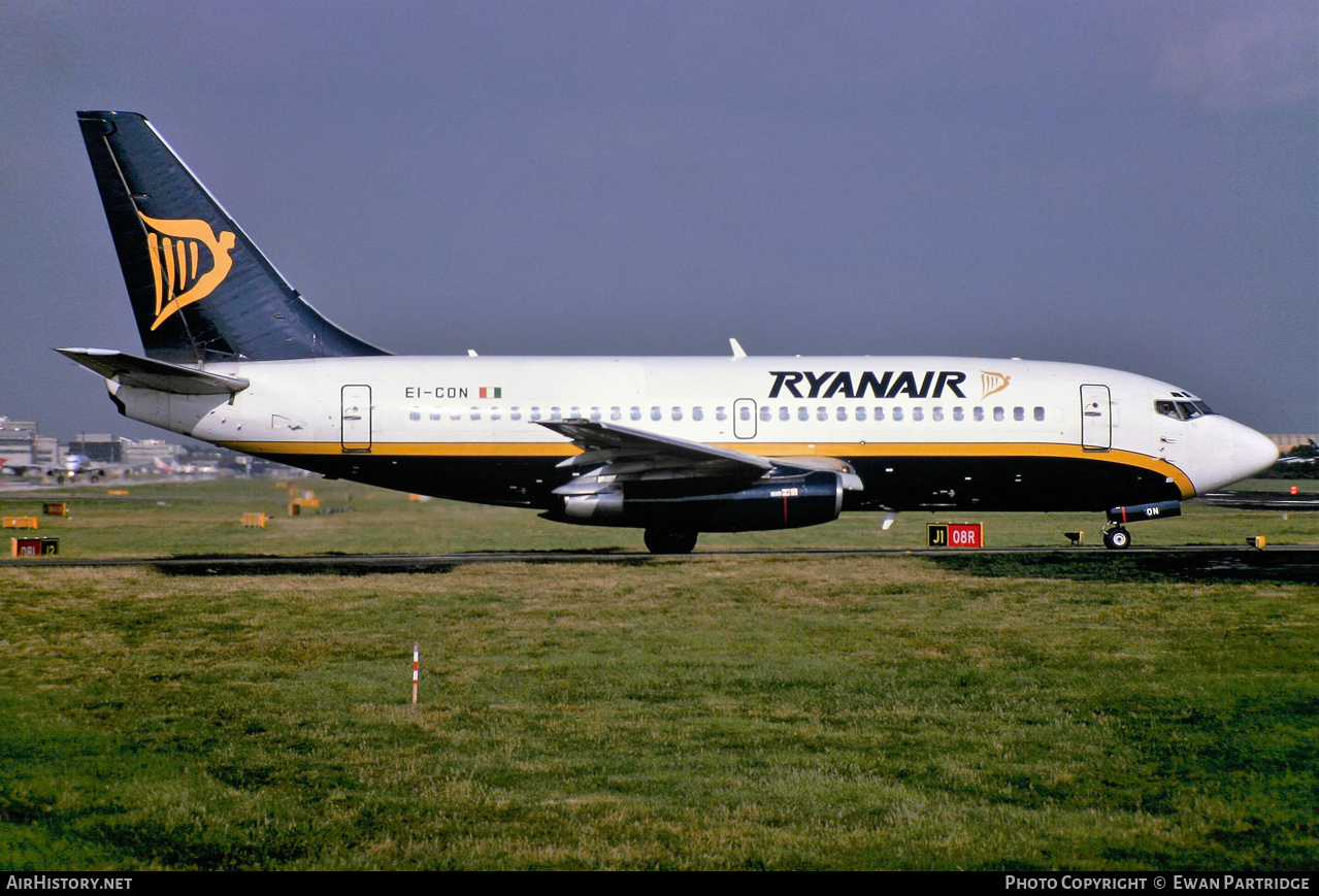 Aircraft Photo of EI-CON | Boeing 737-2T5/Adv | Ryanair | AirHistory.net #869806