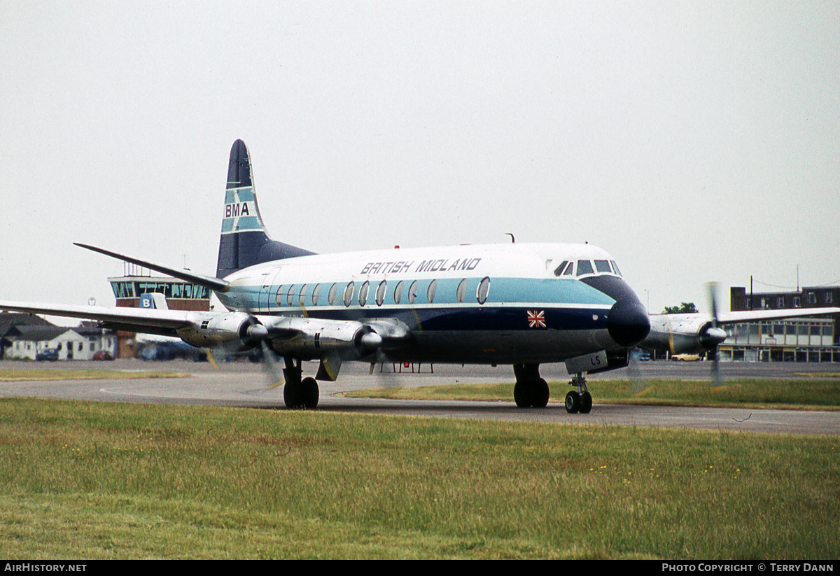 Aircraft Photo of G-AZLS | Vickers 813 Viscount | British Midland Airways - BMA | AirHistory.net #869857