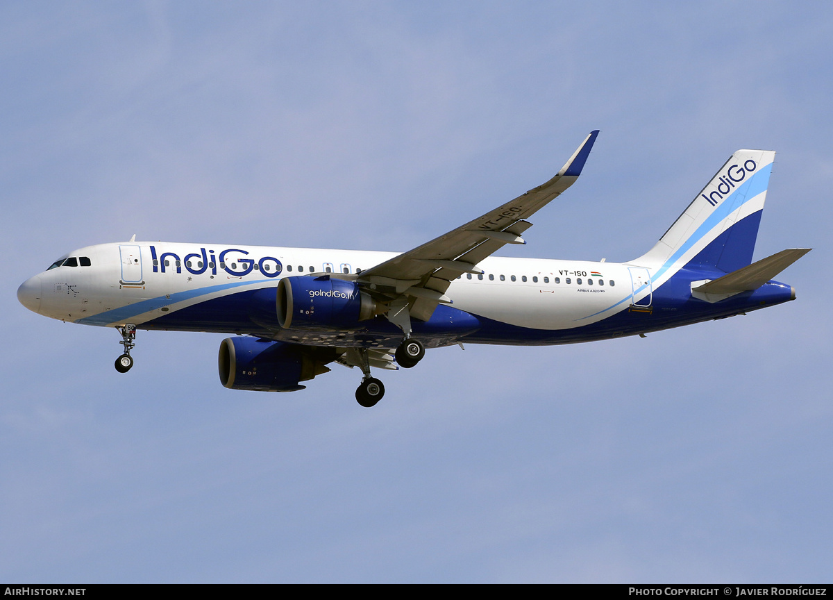 Aircraft Photo of VT-ISO | Airbus A320-251N | IndiGo | AirHistory.net #869959