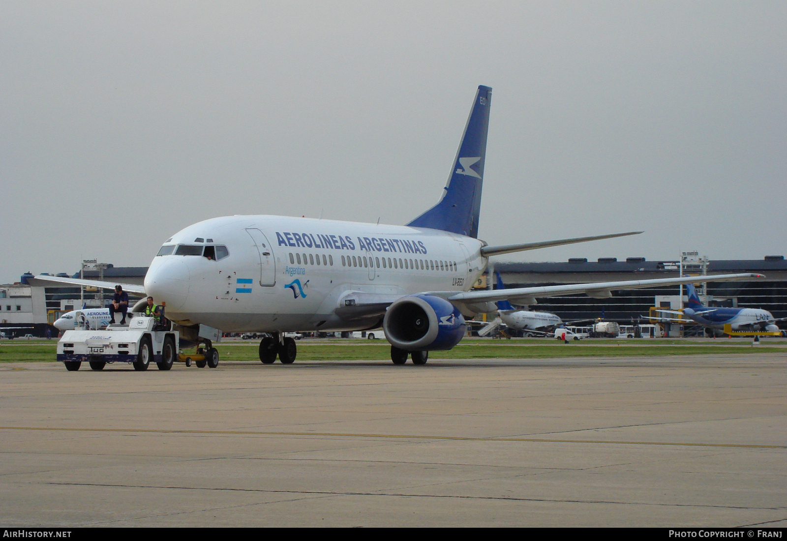 Aircraft Photo of LV-BEO | Boeing 737-5Y0 | Aerolíneas Argentinas | AirHistory.net #870057