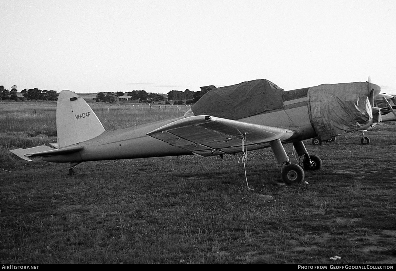 Aircraft Photo of VH-GAF | De Havilland DHC-1 Chipmunk Mk10 | AirHistory.net #870427