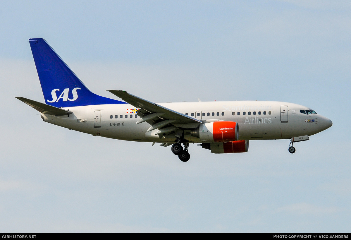 Aircraft Photo of LN-RPX | Boeing 737-683 | Scandinavian Airlines - SAS | AirHistory.net #870431
