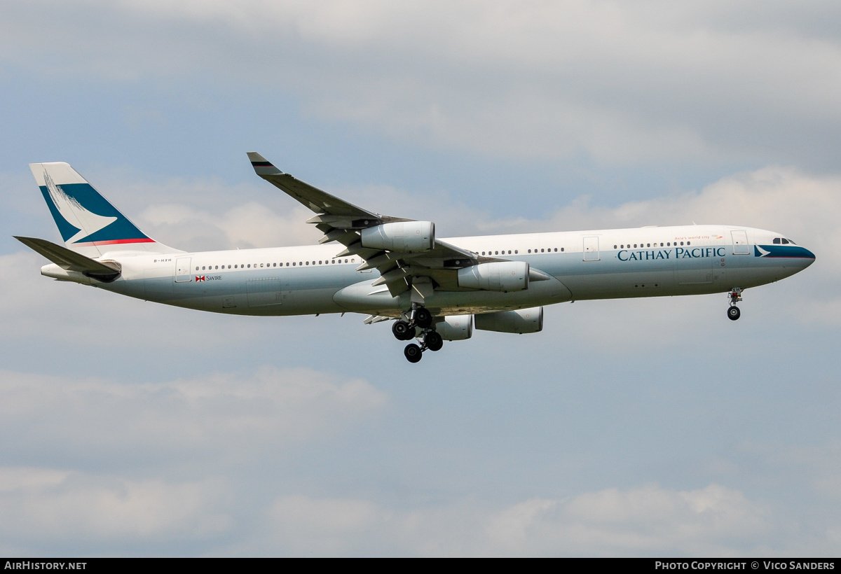 Aircraft Photo of B-HXH | Airbus A340-313X | Cathay Pacific Airways | AirHistory.net #870435