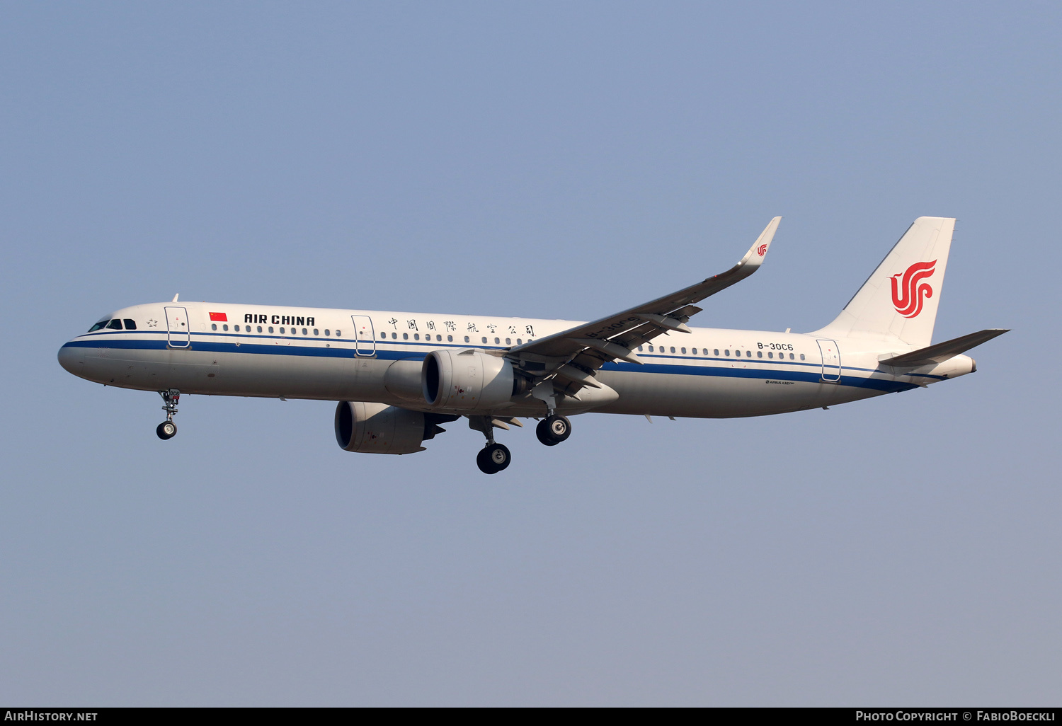 Aircraft Photo of B-30C6 | Airbus A321-271N | Air China | AirHistory.net #870508