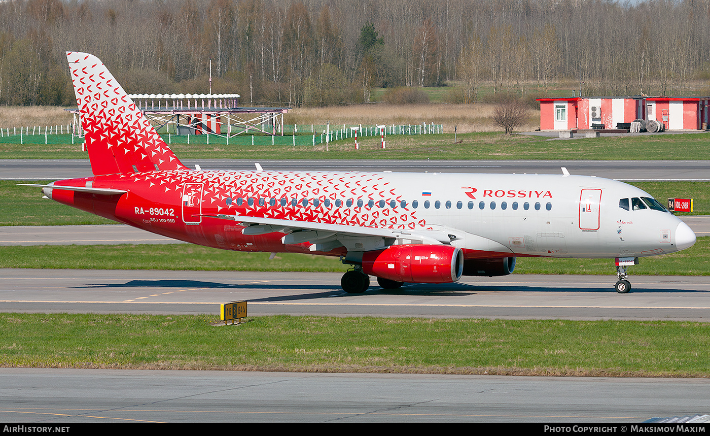 Aircraft Photo of RA-89042 | Sukhoi SSJ-100-95B Superjet 100 (RRJ-95B) | Rossiya - Russian Airlines | AirHistory.net #870563
