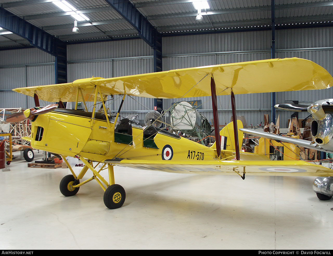 Aircraft Photo of VH-WEM / A17-570 | De Havilland D.H. 82A Tiger Moth | Australia - Air Force | AirHistory.net #870587