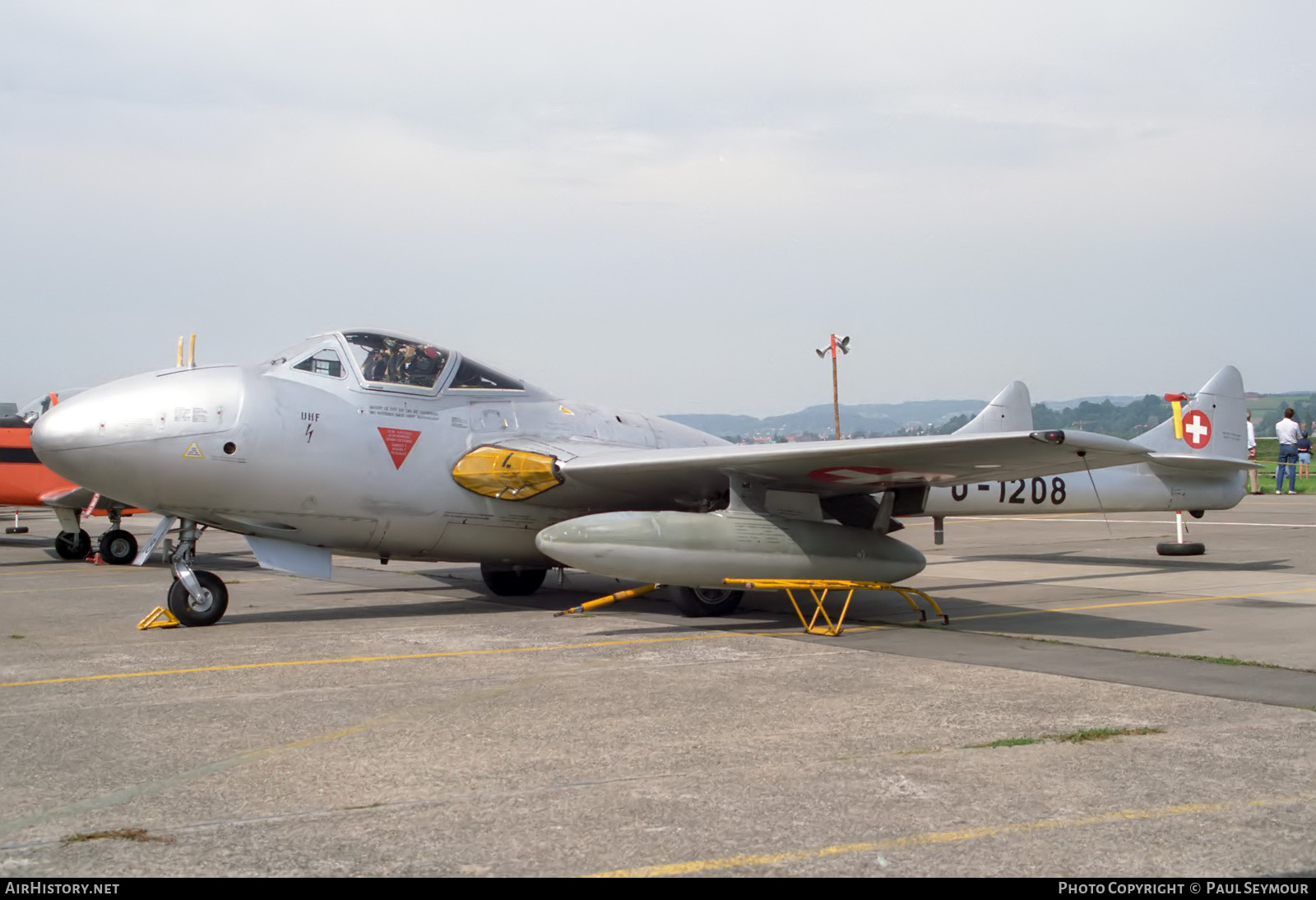 Aircraft Photo of U-1208 | De Havilland D.H. 115 Vampire T55 | Switzerland - Air Force | AirHistory.net #870632
