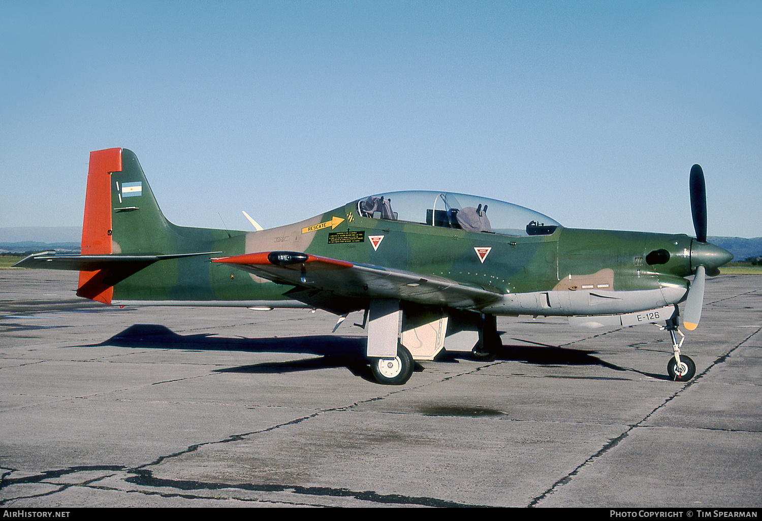 Aircraft Photo of E-126 | Embraer EMB-312A Tucano | Argentina - Air Force | AirHistory.net #870678